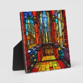 Glas in lood Abbey Digital Art Tabletop Fotoplaat (Voorkant)
