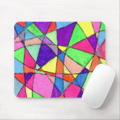 "Glas in lood" Abstract design Mousepad Muismat (Met muis)