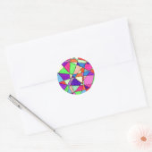 "Glas in lood" Abstract design sticker (Envelop)