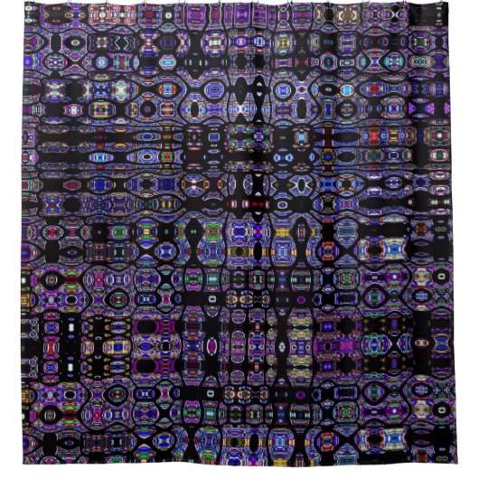 Glas in lood Abstract Douchegordijn (Voorkant)