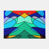 Glas in lood Abstract ontwerp Deurmat (Voorkant)