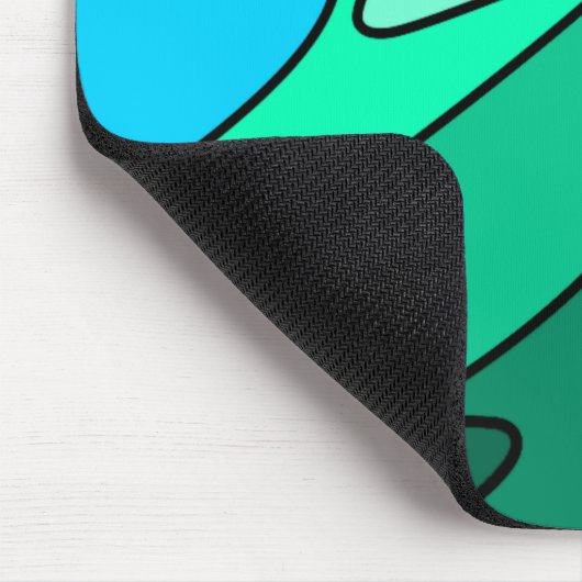 Glas in lood Abstract ontwerp Muismat (Hoek)