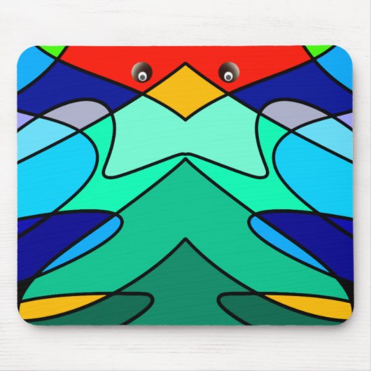 Glas in lood Abstract ontwerp Muismat (Voorkant)