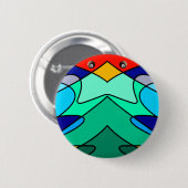 Glas in lood Abstract ontwerp Ronde Button 5,7 Cm (Voorkant /achterkant)