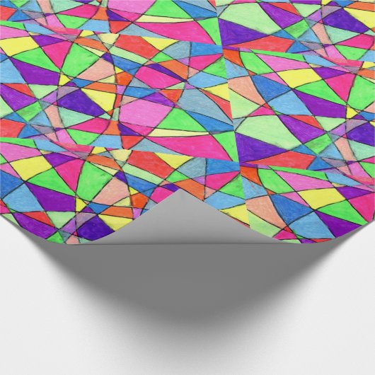 "Glas in lood" Abstract ontwerpverlooppapier Cadeaupapier (Hoek)