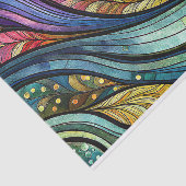 Glas in lood Abstract Veren Decoupage Tissuepapier (Detail)