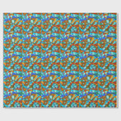 Glas in lood: abstracte kleurrijke schets. cadeaupapier (Vlak)