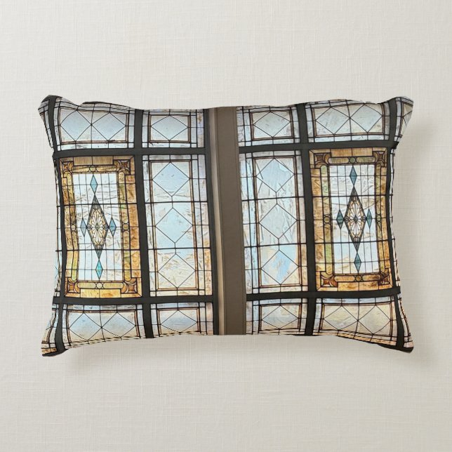 Glas in lood accent kussen (Voorkant)