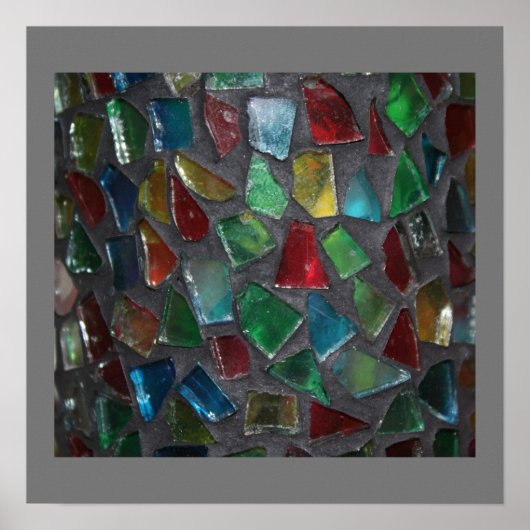 Glas in lood afdrukken poster (Voorkant)