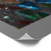 Glas in lood afdrukken poster (Hoek)