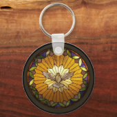 Glas-in-lood Afdrukken Sleutelhanger (Voorkant)