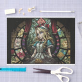 Glas in lood Alice in wonderland ontkoppeling Tissuepapier (Craft)
