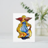 Glas in lood Angel Briefkaart (Staand voorkant)