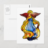 Glas in lood Angel Briefkaart (Voorkant / Achterkant)