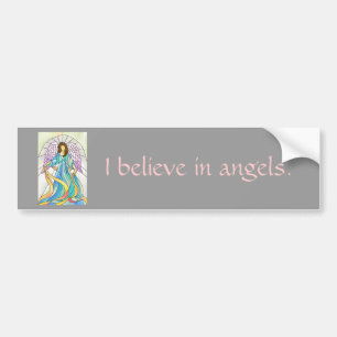 Glas in lood Angel Bumpersticker