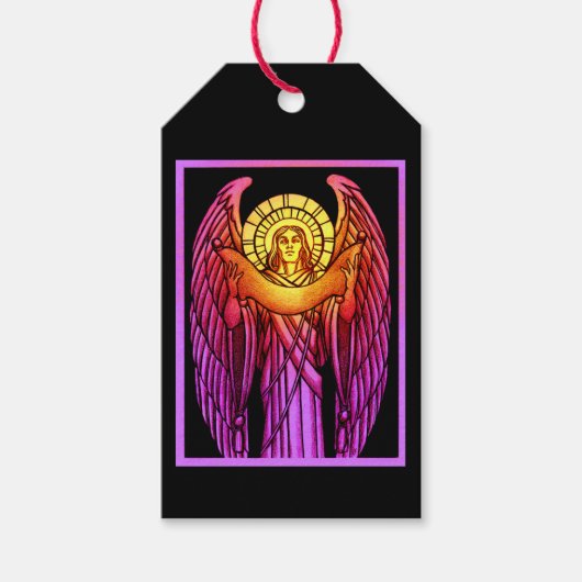 Glas in lood Angel Cadeaulabel (Voorkant)
