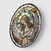Glas in lood Angel Design Clock Grote Klok (Hoek)