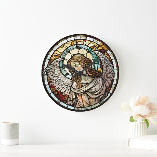 Glas in lood Angel Design Clock Grote Klok (Huis)