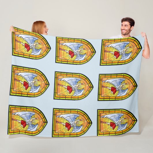 Glas in lood Angel Fleece Deken (In situ)