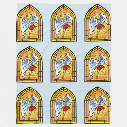 Glas in lood Angel Fleece Deken (Voorkant)