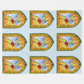 Glas in lood Angel Fleece Deken (Voorkant (Horizontaal))