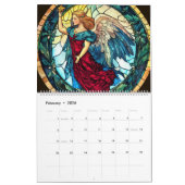 Glas in lood Angel Kalender (Feb 2026)
