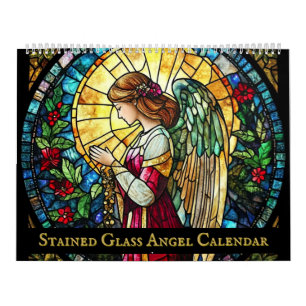Glas in lood Angel Kalender
