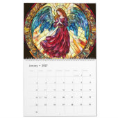 Glas in lood Angel Kalender (Jan 2027)