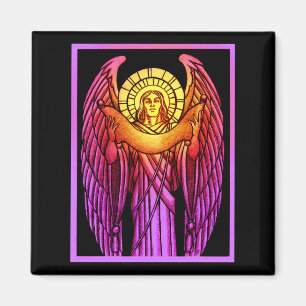 Glas in lood Angel Magnet
