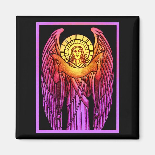 Glas in lood Angel Magnet (Voorkant)