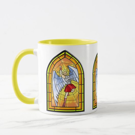 Glas in lood Angel Mok (Links)