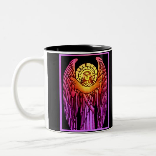 Glas in lood Angel Mok (Links)