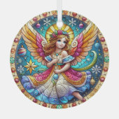 Glas in lood Angel Ornament (Voorkant)