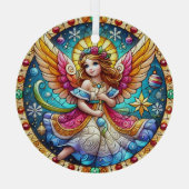 Glas in lood Angel Ornament (Achterkant)
