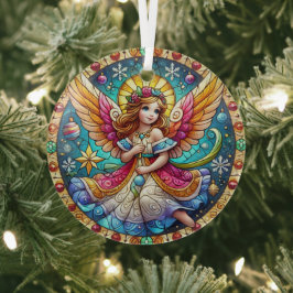 Glas in lood Angel Ornament