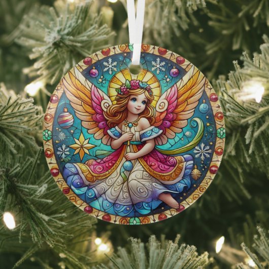 Glas in lood Angel Ornament (Insitu)