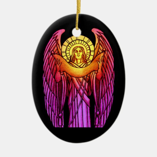 Glas in lood Angel Ornament (Voorkant)