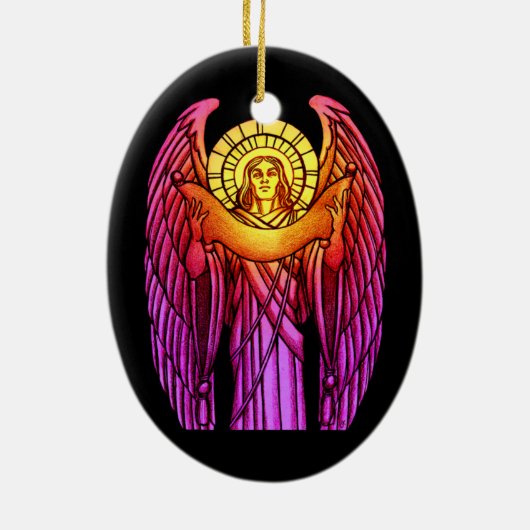 Glas in lood Angel Ornament (Achterkant)