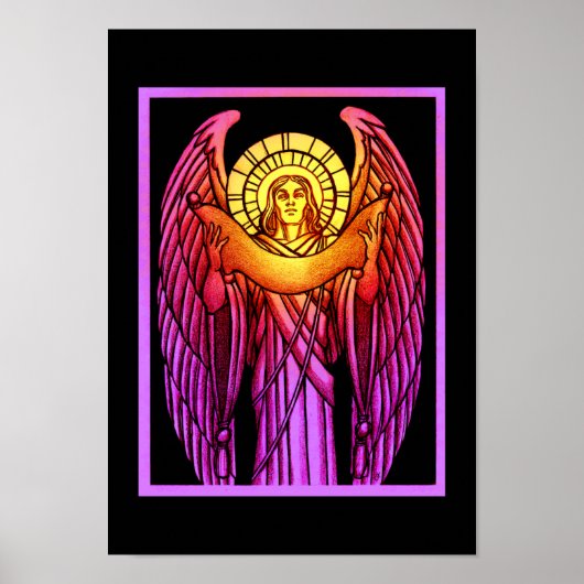 Glas in lood Angel Poster (Voorkant)