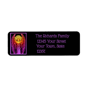 Glas in lood Angel Return Label