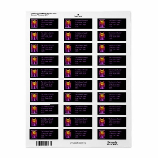 Glas in lood Angel Return Label (Full Sheet)