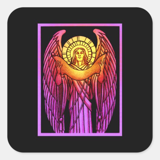 Glas in lood Angel Sticker (Voorkant)