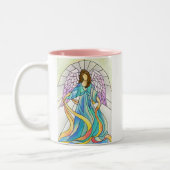 Glas in lood Angel Tweekleurige Koffiemok (Links)