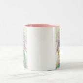 Glas in lood Angel Tweekleurige Koffiemok (Center)