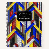 Glas in lood Art Deco Recept Notitieboek (Voorkant)