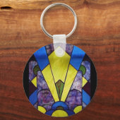 Glas in lood_Art Deco-Sleutelhanger Sleutelhanger (Voorkant)