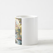 Glas in lood Art, Gekke Gans Glas in lood Koffiemok (Center)