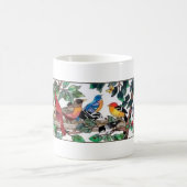 Glas in lood Art Mooie Bloesems & Vogels Koffiemok (Center)