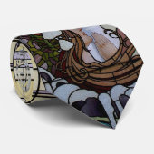 Glas in lood Art Nouveau Zee Scene Stropdas (Opgerold)