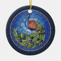 Glas in lood Art, Peacock Glas in lood